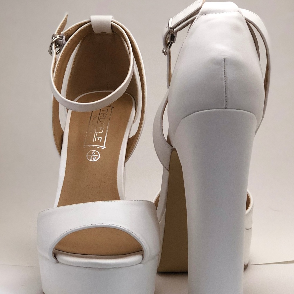 Take the Easy Way Cut-Out Faux Leather Heel